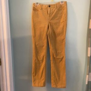 Talbot size 2 petite golden yellow corduroy pants